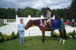 Austin Dowd on Prince with trainer Michele Goodrich
